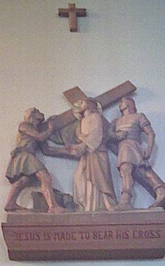 Jesus carries His Cross