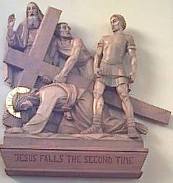 Jesus falls