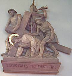 Jesus falls